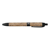 Leuk Leopard Print Monogram Zwarte Inkt Pen (Bodem)
