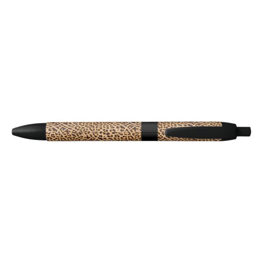 Leuk Leopard Print Monogram Zwarte Inkt Pen (Achterkant)