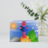 Leuk Leuk Boekenworm Boek Worm Briefkaart (Staand voorkant)