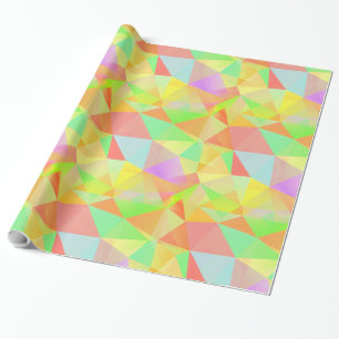 Leuk, leuk en kleurrijk driehoekenpatroon cadeaupapier