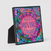 Leuk Leuk Inspirerend Blijf Vooruit Quote Fotoplaat (Voorkant)