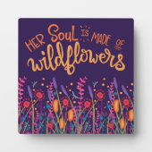 Leuk Leuk Inspirerend Soul Wildflowers Quote Fotoplaat (Voorkant)