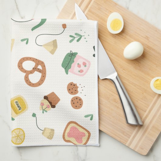 Leuk Leuk Keuken Eten Theedoek (Quarter Fold)