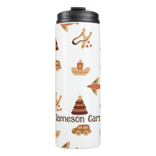 Leuk Leuk Leuk Wit Bruin Kinder Speelgoed Car Plan Thermosbeker