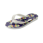 Leuk Leuk Vis Patroon Marine Blauw Kinder Teenslippers (Schuin)