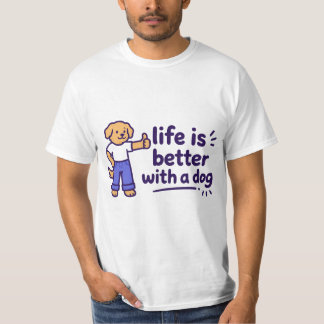 Leuk leven is beter met een hond shirt | Grappig