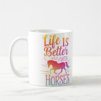 Leuk leven is beter met paarden Paardrijden L Koffiemok