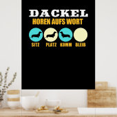 Leuk Leven Met Een Dachshund Poster (Keuken)