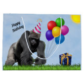 Leuk Liefdevol Gorilla Verjaardag Groot cadeau Groot Cadeauzakje (Achterkant)