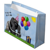 Leuk Liefdevol Gorilla Verjaardag Groot cadeau Groot Cadeauzakje (Voorkant Gekanteld)