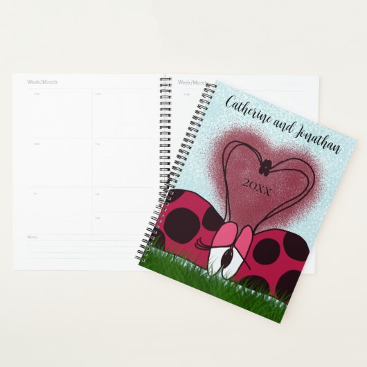 Leuk lieveheersbeestje paar planner (Display)