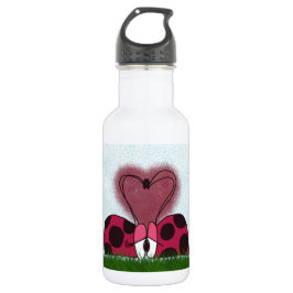 Leuk lieveheersbeestje paar waterfles 