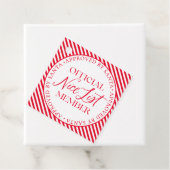 Leuk lijstlid goedgekeurd door Santa Christmas Bedankjes Labels (In situ)