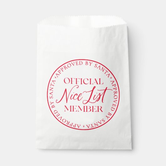 Leuk lijstlid goedgekeurd door Santa Christmas Bedankzakje (Voorkant)