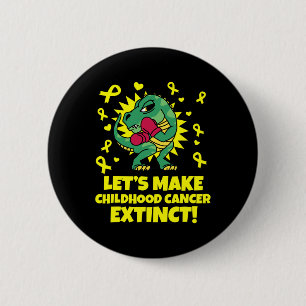 Leuk lint met dinosaurus voor bewustzijn van kanke ronde button 5,7 cm