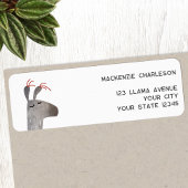 Leuk Llama retouradres Etiket
