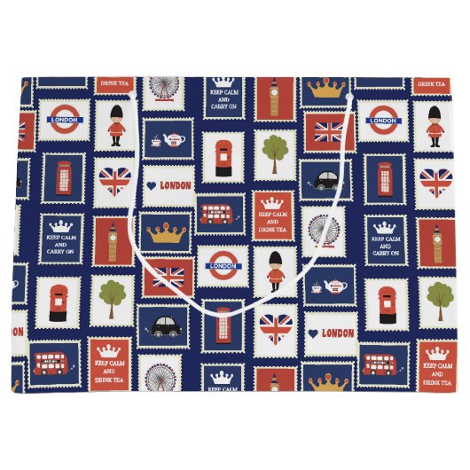 leuk Londen-patroonreizen Groot Cadeauzakje (Voorkant)