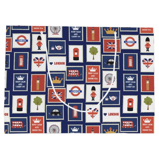 leuk Londen-patroonreizen Groot Cadeauzakje (Achterkant)