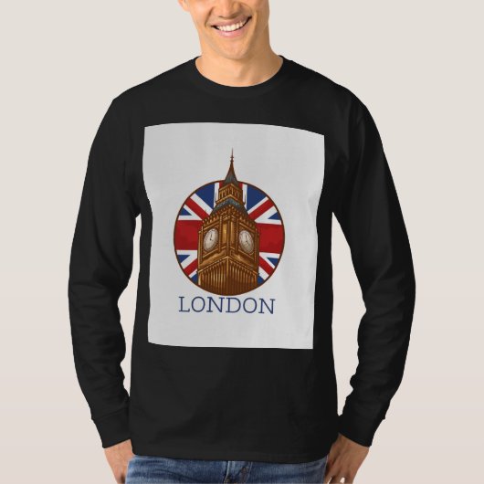 Leuk Londens ontwerp T-shirt (Voorkant)