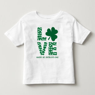 Leuk Love Shamrock Kinder St. Patrick's Day Shirts