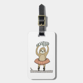 Leuk luiaard uniek Bagagelabel