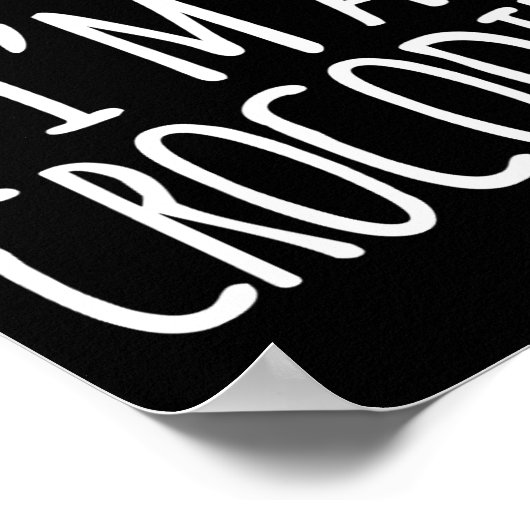 Leuk luie Halloween kostuum - doen alsof in een kr Poster (Hoek)