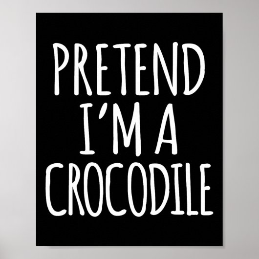 Leuk luie Halloween kostuum - doen alsof in een kr Poster (Voorkant)