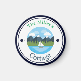 LEUK! Magneet - Cottage - Gepersonaliseerd - Naam 