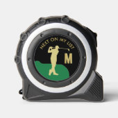 Leuk Mannen Thema Naam Monogram Rolmaat (Voorkant)