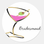 leuk martineus goud ronde sticker (Voorkant)