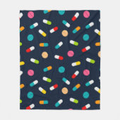 Leuk Medisch Verpleegkundige pillen patroon fleece (Voorkant)