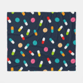 Leuk Medisch Verpleegkundige pillen patroon fleece (Voorkant (Horizontaal))