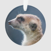 Leuk Meerkat Circulair Kerstornament Ornament (voorkant)