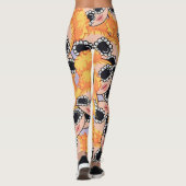 leuk meisje blondine leggings (Achterkant)