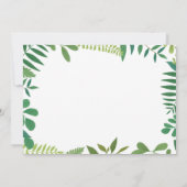 Leuk meisje dinosaurus verjaardag uitnodiging (Achterkant)