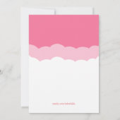 Leuk Meisje Rubber Ducky Baby shower Kaart (Achterkant)