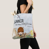 Leuk Meisje Zomer Canvas tas (Dichtbij)