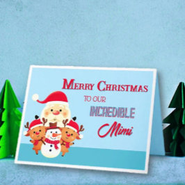 Leuk! Merry Christmas Mimi Kaart