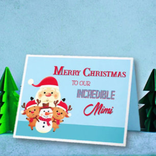 Leuk! Merry Christmas Mimi Kaart
