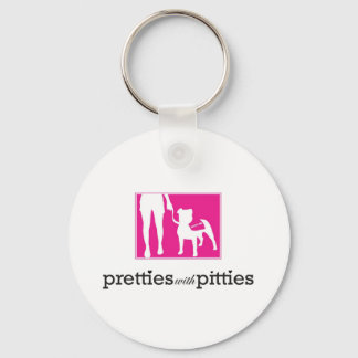 Leuk met Pitties Sleutelhanger