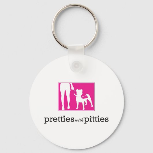 Leuk met Pitties Sleutelhanger (Voorkant)