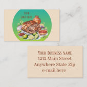 Leuk Mexicaans eten tekst toevoegen Visitekaartje (Voorkant / Achterkant)
