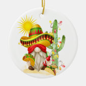 Leuk Mexicaans Kerstmis Gnome Ornament (Voorkant)