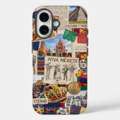Leuk Mexicocore Scrapboek Collage Viva Mexico Case-Mate iPhone Case (Achterkant)