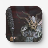 Leuk middeleeuws thema papieren bordje (Voorkant)