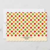 Leuk Mijn Eerste Thanksgiving Gepersonaliseerde Feestdagenkaart (Achterkant)