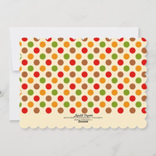 Leuk Mijn Eerste Thanksgiving Gepersonaliseerde Feestdagenkaart (Achterkant)