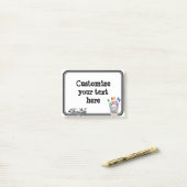 Leuk mini-whiteboard post-it® notes (Op bureau)