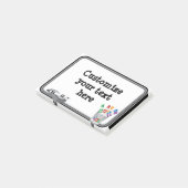 Leuk mini-whiteboard post-it® notes (Schuin)