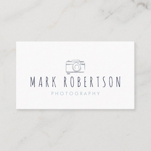 Leuk minimaal fotograaf visitekaartje (Voorkant)